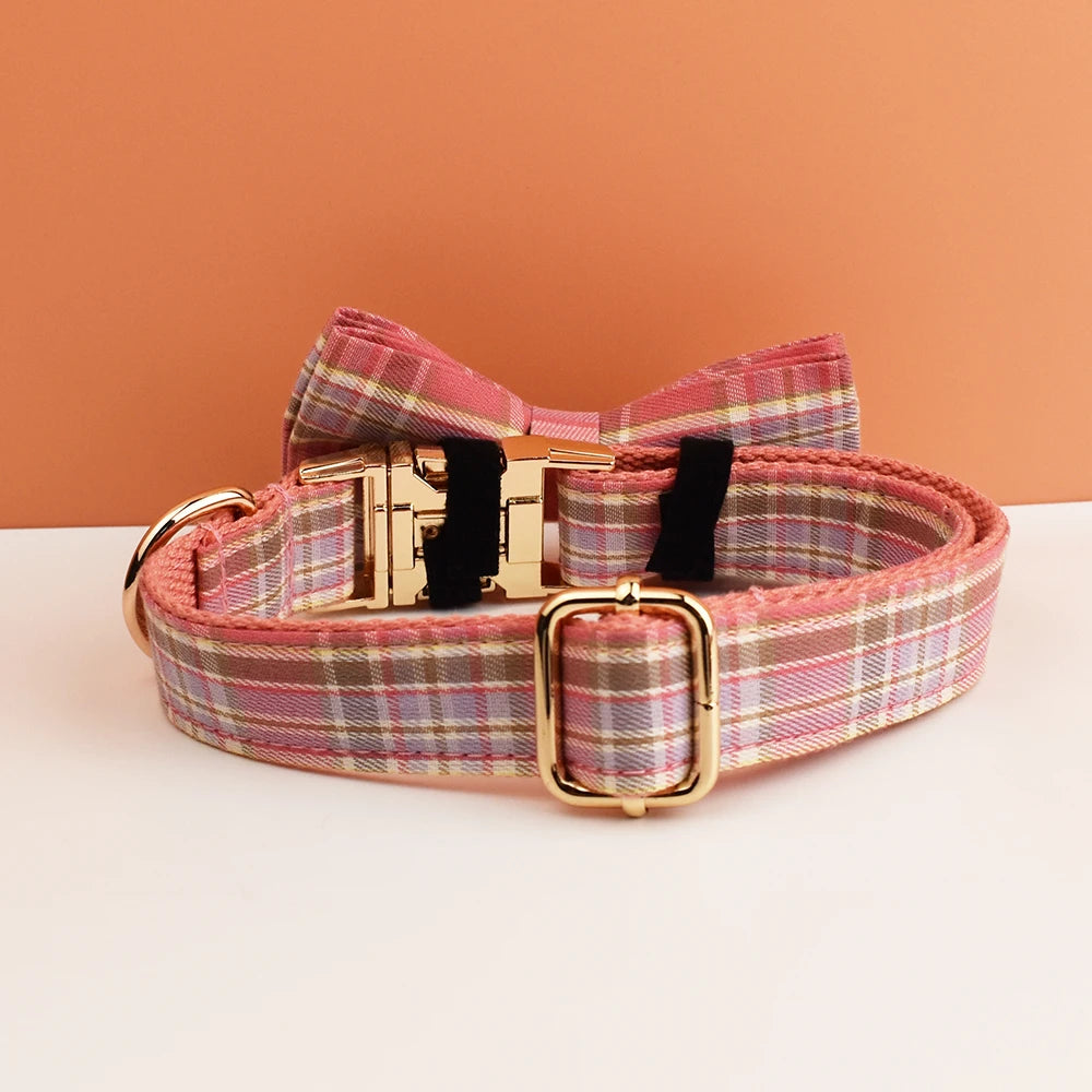 Luxury Dog Leash and Collar ，Retractable Walking Collar for Small and Big Pet .