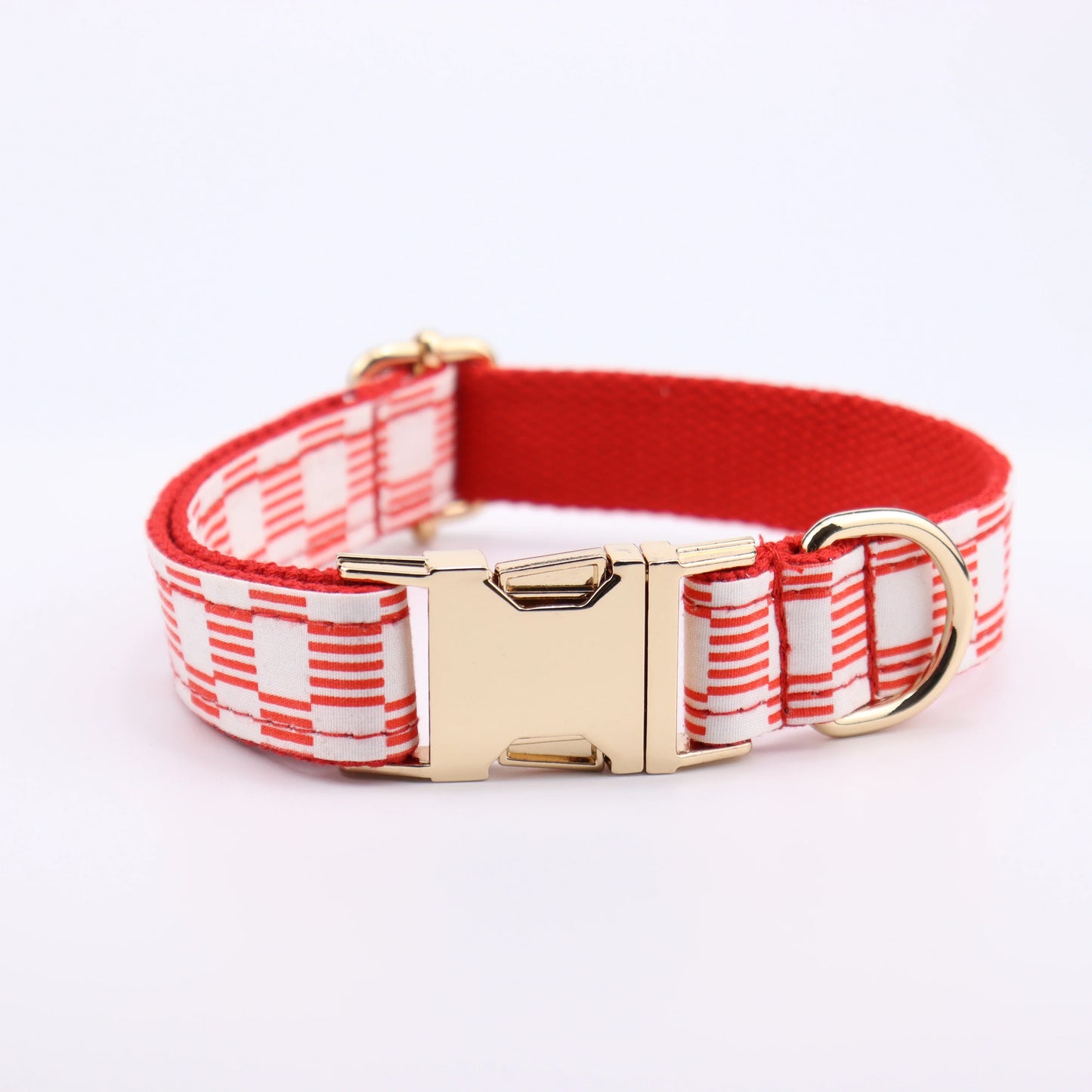 Dog Collar and Leash Set Black White Plaid Free Custom Metal Buckle Dog Collars Quick Lease for Small Medium Large Dog Supplies