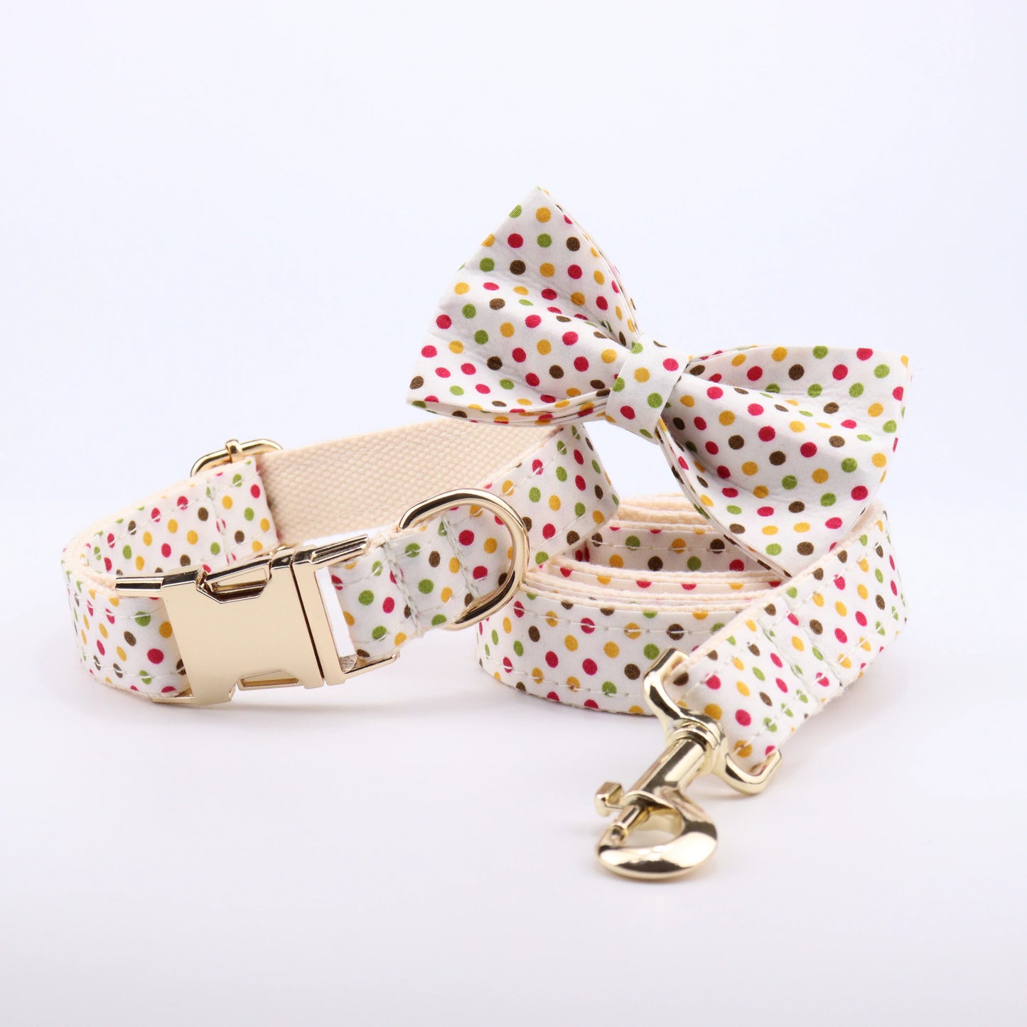 Dog Collar and Leash Set Black White Plaid Free Custom Metal Buckle Dog Collars Quick Lease for Small Medium Large Dog Supplies