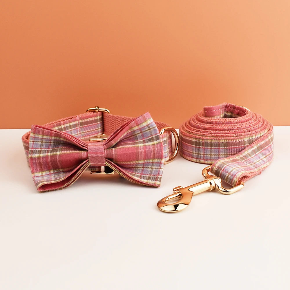 Luxury Dog Leash and Collar ，Retractable Walking Collar for Small and Big Pet .